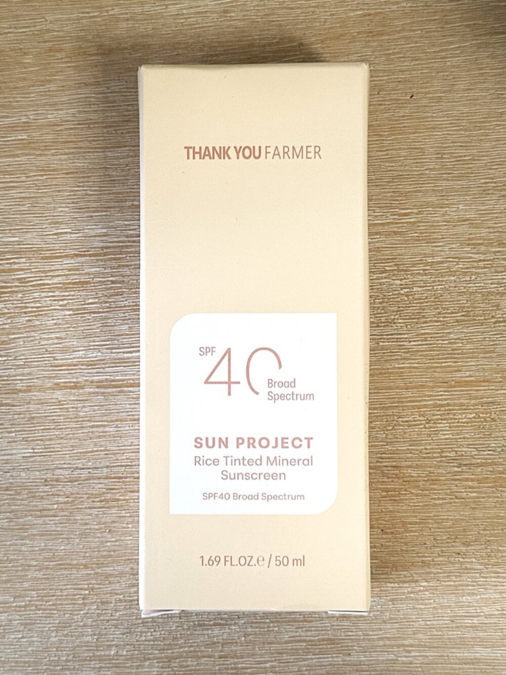 Thank You Farmer Rice Tinted Mineral Sunscreen SPF 40 1.69 fl oz NWT EXP 11/2027 - Picture 3 of 8
